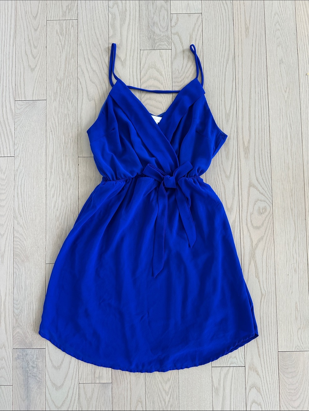 👗 🆕 Monteau Los Angeles Dress Cobalt Blue Spaghetti-Strap Womens size small